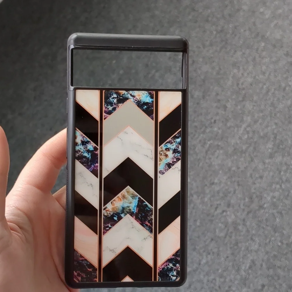 Google Pixel 6 Case Phone Case Chevron Mosaic Pattern
